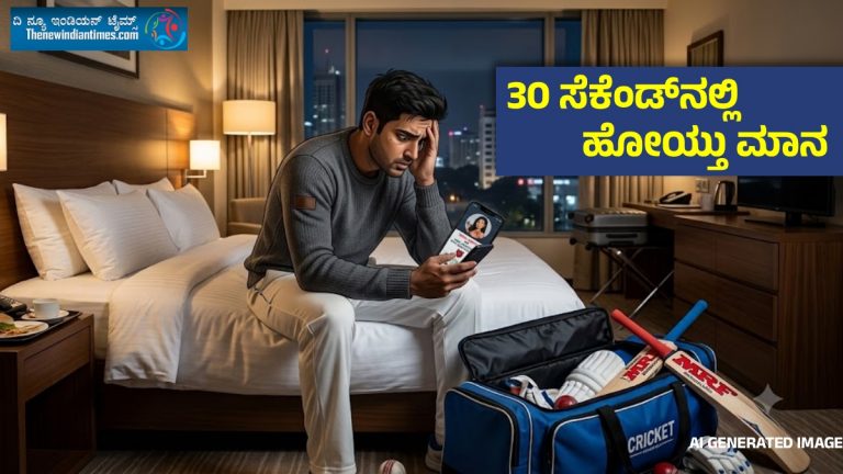 ವಿಡಿಯೋ ಕಾಲ್ ಮಾಡಿದ ಅಪರಿಚಿತ ಮಹಿಳೆ,ಬೆಂಗಳೂರಿನಲ್ಲಿ ಬೆತ್ತಲಾಗಿ ಲಕ್ಷಾಂತರ ರೂ. ಕಳೆದುಕೊಂಡ ಯುವ ಕ್ರಿಕೆಟಿಗ