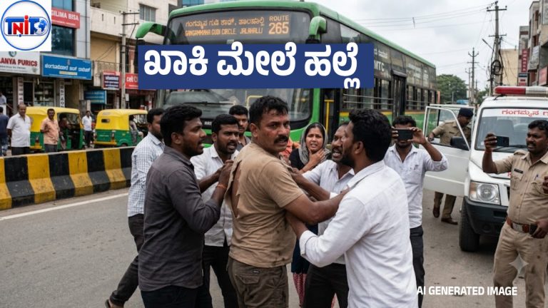 ಬಸ್‌ನಲ್ಲಿ ಮಹಿಳೆ ಜೊತೆ ಅಸಭ್ಯ ವರ್ತನೆ ಆರೋಪ ; ನಾನು ಪೊಲೀಸ್ ಎಂದರೂ ಬಿಡದೆ ಬಟ್ಟೆ ಹರಿದು ಹಲ್ಲೆ ಮಾಡಿದ ಗುಂಪು