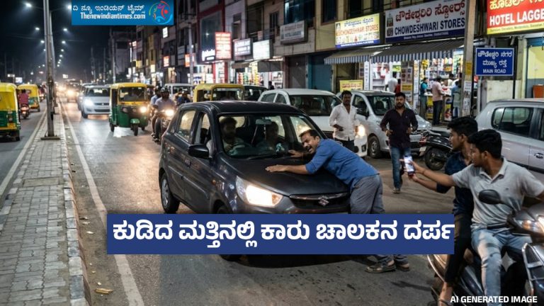 ಕಾರಿನ ಬಾನೆಟ್ ಮೇಲೆ  ವ್ಯಕ್ತಿಯನ್ನ 1 ಕಿ.ಮೀ ಎಳೆದೊಯ್ದ ಕ್ಯಾಬ್ ಚಾಲಕ, ಬೆಂಗಳೂರಿನ ಲಗ್ಗೆರೆಯಲ್ಲಿ ಬೆಚ್ಚಿಬೀಳಿಸೋ ಘಟನೆ
